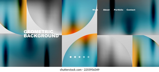 Overlapping circles abstract background template