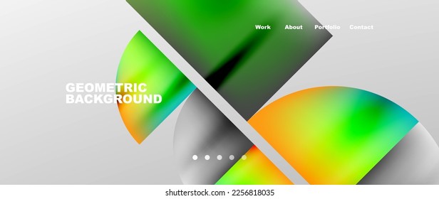 Overlapping circles abstract background template