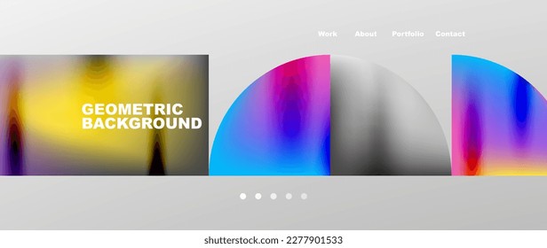 Overlapping circles abstract background template