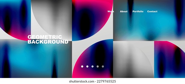 Overlapping circles abstract background template