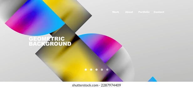 Overlapping circles abstract background template