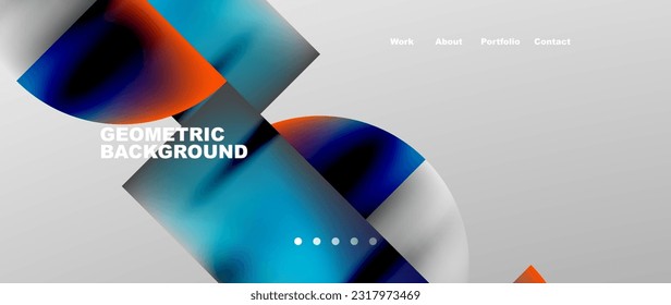 Overlapping circles abstract background template
