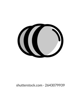 Les cercles superposés alignent le graphique d'ombre sur une surface plane