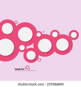 Overlapping Circles Beautiful Design Background