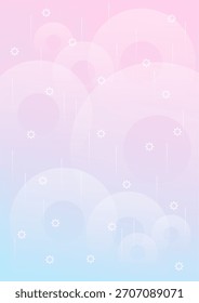 Overlapping circles blur background pastel minimal style with space for text - design for  background  social media, postcards, poster, business card, flyer, brochure, magazine other.	