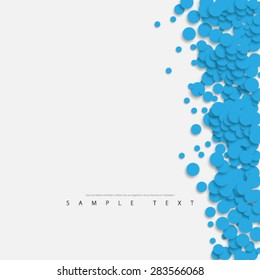 Overlapping Circles Clean Design Background