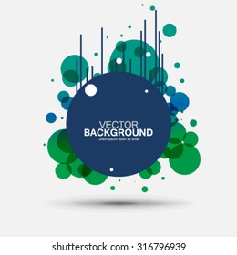 Overlapping Circles Clean Design Background