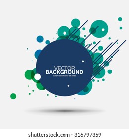 Overlapping Circles Clean Design Background
