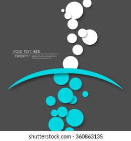 Overlapping Circles Clean Design Background