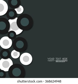 Overlapping Circles Clean Design Background