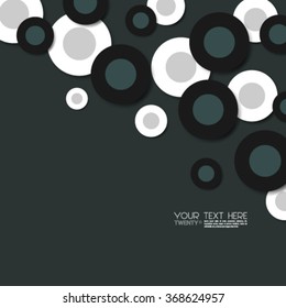 Overlapping Circles Clean Design Background