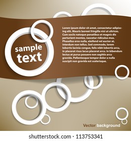 overlapping circles concept background