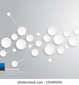 Overlapping Circles Concept Background