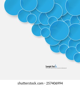 Overlapping Circles Design Background
