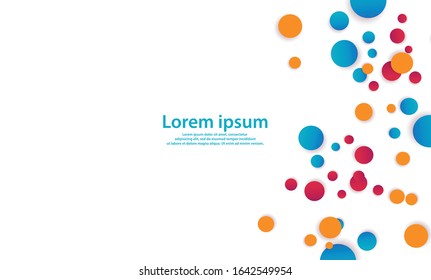 Overlapping Circles Design Digital Background