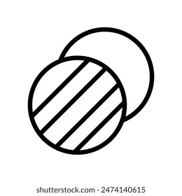 Overlapping Circles Icon Ideal for Venn Diagram and Comparison Themes