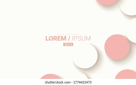 Overlapping Circles Layout/Cover. Minimalist Creative Design Concept Background
