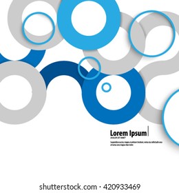 Overlapping Circles Layout/Design Cover Background