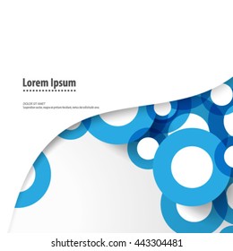 Overlapping Circles Layout/Design Cover Background