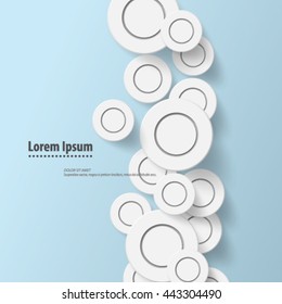 Overlapping Circles Layout/Design Cover Background