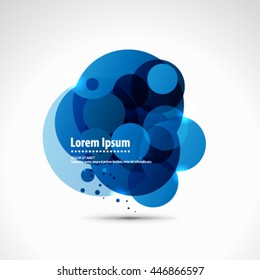 Overlapping Circles Layout/Design Cover Background