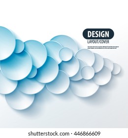 Overlapping Circles Layout/Design Cover Background