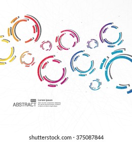 Overlapping circles Modern Design Background