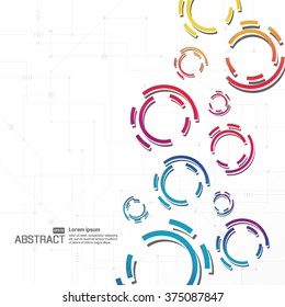 Overlapping circles Modern Design Background