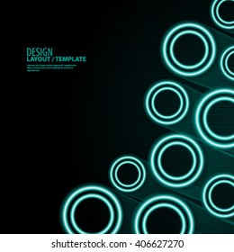 Overlapping Circles Modern Design Background
