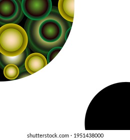 Overlapping Circles Modern Layout Design Cover Background
