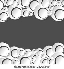Overlapping Circles on Circles Clean Design Background