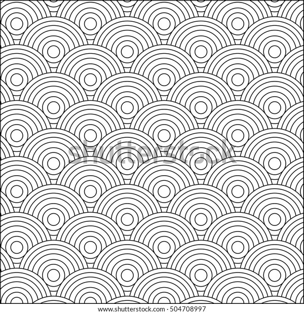 Overlapping Circles Pattern Stock Vector (Royalty Free) 504708997