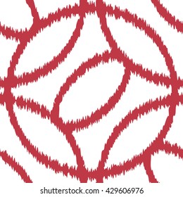 Overlapping circles pattern background tile