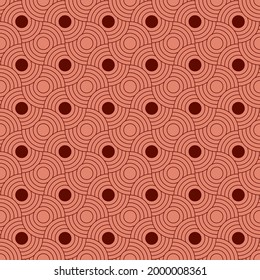 Overlapping Circles Pattern. Seamless pattern. Abstract Background. Ethnic pattern background.