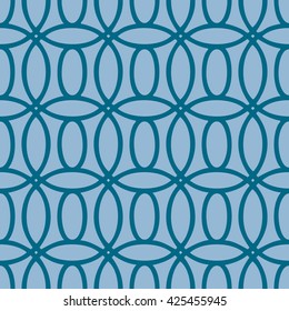 Overlapping circles pattern seamless background tile