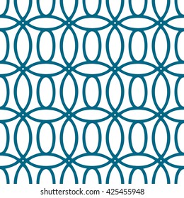 Overlapping circles pattern seamless background tile