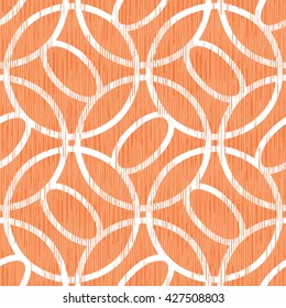 Overlapping circles pattern seamless vector background tile