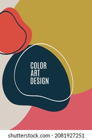 Superposición de formas abstractas circulares y fondo de líneas. Diseño creativo para fondo de banner de fondo de fondo o página de inicio. Ilustración del vector