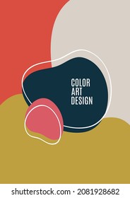Overlapping circular abstract shapes and lines background. Creative design for wallpaper banner background or landing page. Vector illustration