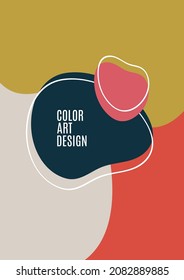 Überlappen von runden abstrakten Formen und Linien Hintergrund. Kreatives Design für Bildschirmhintergrund oder Landing-Page. Vektorgrafik
