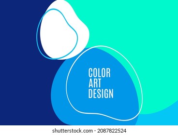 Superposición de formas abstractas circulares y fondo de líneas. Diseño creativo para fondo de banner de fondo de fondo o página de inicio. Ilustración del vector
