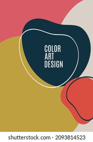 Overlapping circular abstract shapes and lines background. Creative design for wallpaper banner background or landing page. Vector illustration