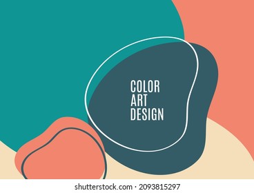 Superposición de formas abstractas circulares y fondo de líneas. Diseño creativo para fondo de banner de fondo de fondo o página de inicio. Ilustración del vector