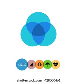 Overlapping circular diagrams