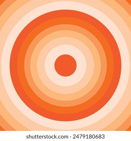 Overlapping color Circles Texture for Abstract Background. Abstract  banner, wallpaper cartoon title card. Retro vintage poster background. 70s stripes line style. Vector illustration.