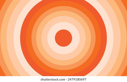 Overlapping color Circles Texture for Abstract Background. Abstract  banner, wallpaper cartoon title card. Retro vintage poster background. 70s stripes line style. Vector illustration.