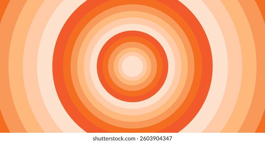 Overlapping color Circles Texture for Abstract Background. Abstract  banner, wallpaper cartoon title card. Retro vintage poster background. 70s stripes line style. Vector illustration.
