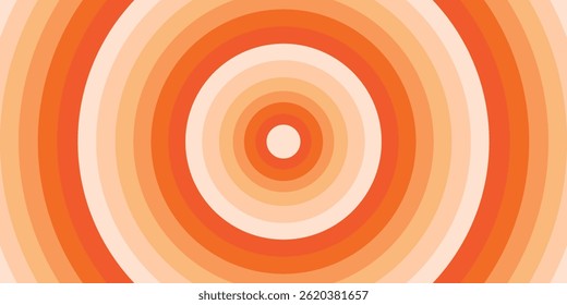 Overlapping color Circles Texture for Abstract Background. Abstract  banner, wallpaper cartoon title card. Retro vintage poster background. 70s stripes line style. Vector illustration.