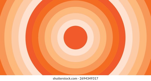 Overlapping color Circles Texture for Abstract Background. Abstract banner, wallpaper cartoon title card. Retro vintage poster background. 70s stripes line style. Vector
