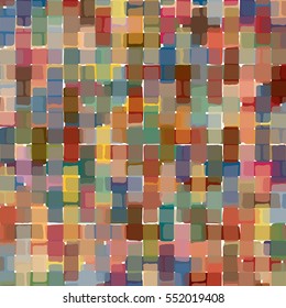 Overlapping, colorful oblongs pattern